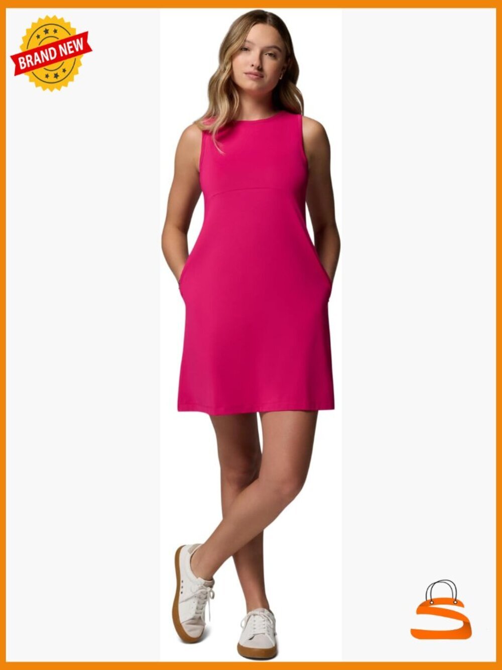 Sleeveless UPF 50+ Sun Dress Omni-Freeze Cooling